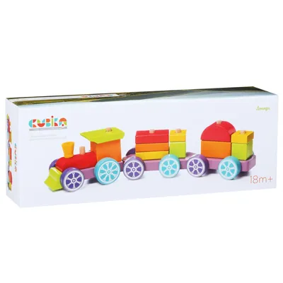 Obrázok produktu pre Dúhový Expresný Vlak Drevený Lp-3 12923 Cubika