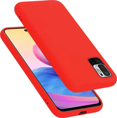 Produktbild von Cadorabo Schutzhülle für Xiaomi RedMi NOTE 10 5G / POCO M3 PRO 5G Hülle in Rot Handyhülle Case Cover TPU Etui