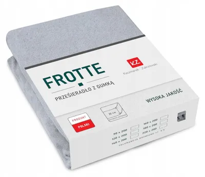 Productafbeelding van KZ Frottee spannenlaken, dik, premium kwaliteit, grijs, 160x200 cm