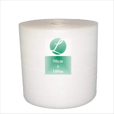 Zdjęcie produktu dla Folia bąbelkowa 50 cm x 100 m, 2-warstwowa, przezroczysta, do wysyłki