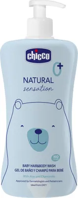 Obrázek produktu pro CHICCO Šampon na vlasy a tělo Natural Sensation s aloe a heřmánkem 500ml, 0m+