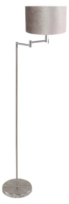 Image de Lampadaire - acier - Bella - métal textile - Ø 45cm - E27 - 3876ST - Mexlite