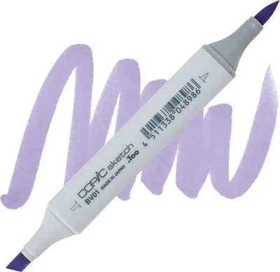 Zdjęcie produktu dla COPIC Sketch dwustronny pędzel i dłuto, BV01 Viola