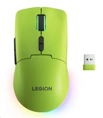 Produktbild von Lenovo Legion M220, Beidhändig, Optisch, RF Wireless + Bluetooth + USB Type-C, 5000 DPI, Grün