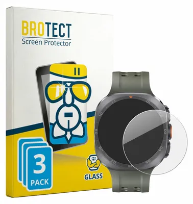 Produktbild von 3x BROTECT Schutzglas für Samsung Galaxy Watch Ultra 2 (47 mm) Displayschutz 9H Glas klar transparent