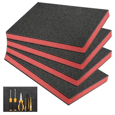 Image de Omgoods - Coffret de 4 inserts en mousse pour boîte à outils