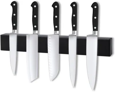 Produktbild von Ibenzoa® Magnetleiste für Messer 30 cm – selbstklebende Edelstahl-Leiste mit starker Magnetkraft zur sichere Aufbewahrung von Messern und Werkzeug