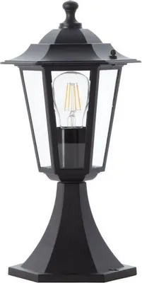 Produktbild von Außenleuchte, BRILLIANT CARLEEN, Metall/Glas Schwarz, IP44, 36,3x16,5x19cm