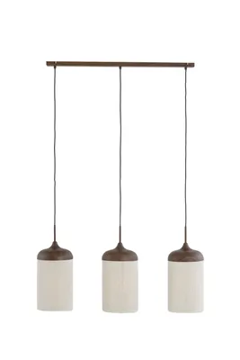 Produktbild von Light & Living - Hängelampe DANIA - 90x22x32cm - Braun