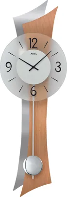 Produktbild von AMS Quarz-Pendeluhr, Quarz-Pendelwerk, 23x70x8cm, 7425