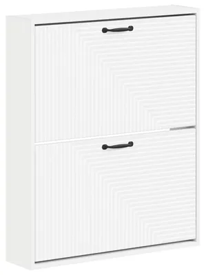 Productafbeelding van vidaXL Wandgemonteerde schoenenkast HAARLEM, 71 x 17 x 86 cm, wit