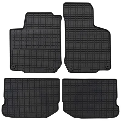 Produktbild von für VW Golf IV ab 1998-08/2003 Passform Fußmatten PETEX Gummimatten 4-teilig schwarz Allwettermatten Gummifußmatten