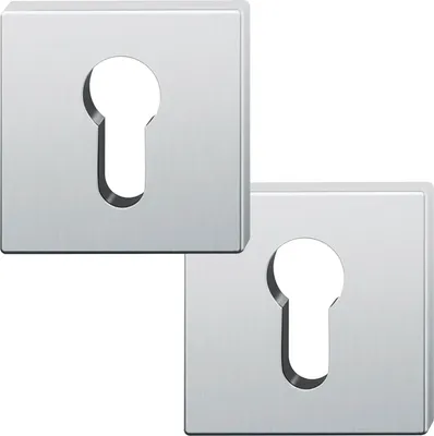 Immagine prodotto di Coppia di rosette a chiave 12 1704 Acciaio inox 6204 Spessore rosetta 7,2 mm PZ quadrato
