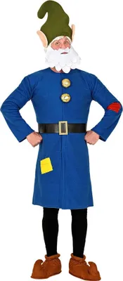 Produktbild von Zwerg August Kostüm für Erwachsene blau