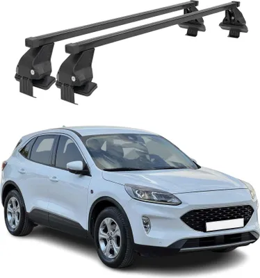 Image de Barres Transversales Menabo pour Ford Kuga II 2012-2019 Noir