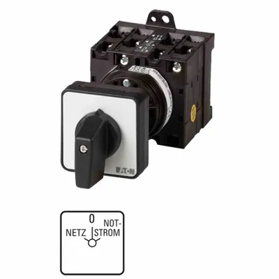 Produktbild von EATON T3-4-8902/Z Umschalter 32A 215225 Zw.bau Kont:8 60° rast. m.0-St. Nr.8902