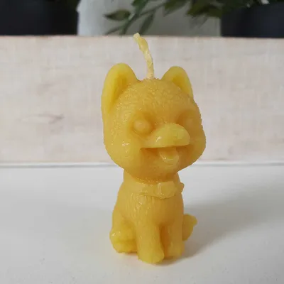Produktbild von Bienenwachskerze Husky Hunde Kerze 5,5 cm