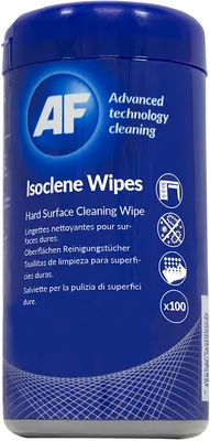 Produktbild von AF Isoclene Wipes, Grau, 82 mm, 82 mm, 171 mm, 260 g, Mini-Rohr