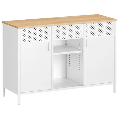Produktbild von SONGMICS Aufbewahrungsschrank, Metallschrank, Schrank mit Doppeltür, Sideboard