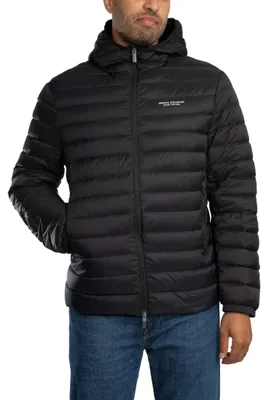 Produktbild von Armani Exchange Daunenjacke mit Logo auf der Brust, Schwarz L