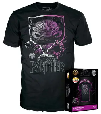 Produktbild von Funko Marvel Black Panter Kurzarm-t-shirt Lila L Lila L
