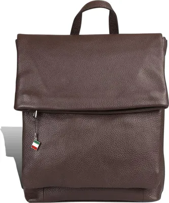 Produktbild von Florence Rucksack Damen Echtleder Cityrucksack dunkelbraun D2ORF102N6