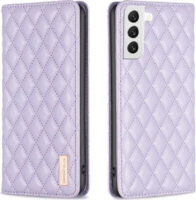 Obrázek produktu pro Galaxy S22 5G Pouzdro, Elegantní Flip Kožené Pouzdro s Kapsami na Karty a Stojánkem pro Samsung Galaxy S22 5G Fialová