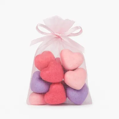 Produktbild von Badeherzen 10 Stück mit Rosenduft sprudelnd 4-farbig sortiert