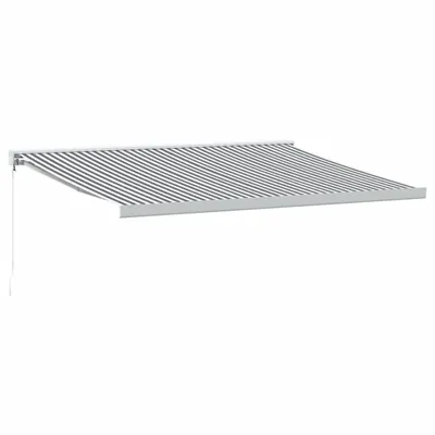 Immagine prodotto di Tenda Retrattile Antracite e Bianca 4,5x3 m Tessuto e Alluminio