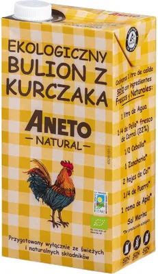 BULION DROBIOWY W PŁYNIE BEZGLUTENOWY BIO 1 L - ANETO NATURAL