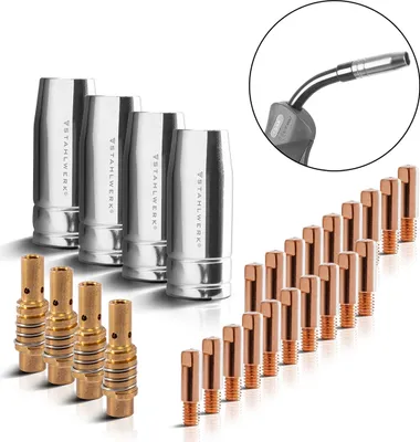 Produktbild von STAHLWERK Verschleißteile MIG MAG 28-tlg AK15/MB15 AK14/MB14 Schweißbrenner