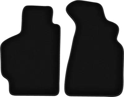 Produktbild von Wielganizator Velours-Autoteppiche vorne – passend für Toyota Celica V (Cabrio, Coupé, Liftback, Bj. 1989-1993) –  schwarz, passgenau, mit Befestigungen set 2 Stk.
