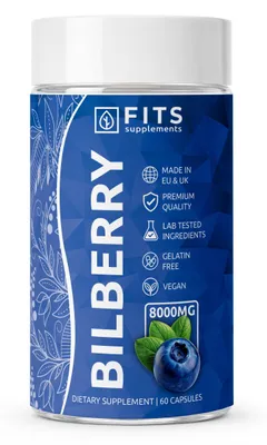 Obrázek produktu pro Bilberry Strong 8000 mg, 60 tobolek