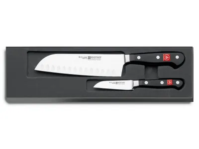 Productafbeelding van Wüsthof Classic - Messenset, Santoku-mes, groentemes