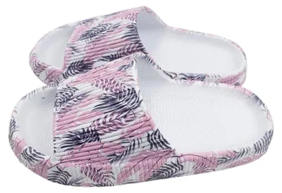 Produktbild von Damen Badelatschen "Clou Shoes" » günstige Damenschuhe » Badeschlappen mit Leo- & Blumenmuster » Sommer Sandalen, Badeschuhe & Garten Schuhe: Blumen 2 / 38-39 Motiv: Blumen 2 Schuhgröße: 38-39