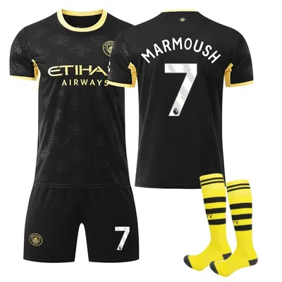 Produktbild von #7 MARMOUSH Man City away game,26-27 football jersey for Kids and Adults SIZE:L