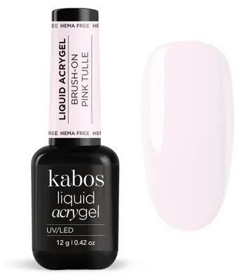 Produktbild von Kabos Liquid Acrygel Brush-On UV/LED Pink Tulle 12g |Acrylgel für Nägel