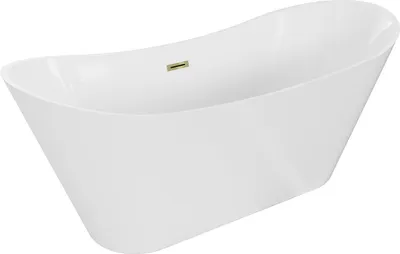 Obrázek produktu pro Mexen Celia volně stojící vana 170 x 75 cm, bílá, odtok zlatý - 52331707500-50