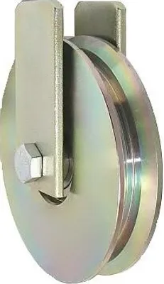 Produktbild von Metallrolle Ø 117 mm für Tore für Winkel mit Befestigung (RJKM-117-22)