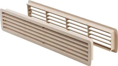 Produktbild von Lüftungsgitter Türlüftung Kunststoff Ahorn paarweise 457mm x 92mm
