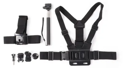 Immagine prodotto di Cinghia da polso per bastone monopiede da sport all'aperto, con cintura pettorale regolabile per accessori GoPro
