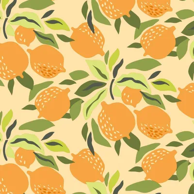 Produktbild von Servietten 33x33 cm - Citrus and leaves