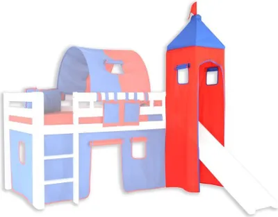 Produktbild von Turm Stoff-Set - Farbe:Blau/Rot
