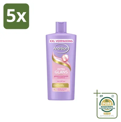 Obrázok produktu pre 5 ks šampónu Andrélon Extra Glans – 685 ml – balenie s rezervou – 5 kusov