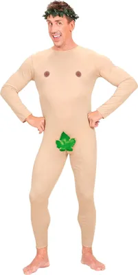 Produktbild von Nackter Mann Adam Herrenkostüm beige-grün - XL