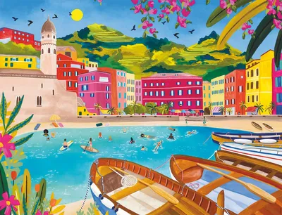 Obrázok produktu pre Nathan Puzzle Vernazza Nolwenn Denis 2000 dielikov puzzle pre dospelých