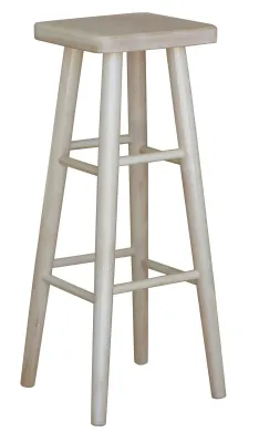 Produktbild von Barhocker aus Buchenholz 82 cm – Massivholzstuhl für Gastro, Restaurant, Bistro – neu, lackiert
