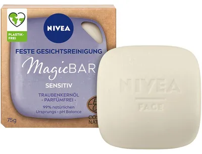 Immagine prodotto di Nivea MagicBar Detergente solido per il viso Olio di semi d'uva senza profumo 75g