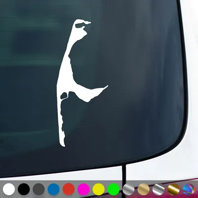 Produktbild von PantherPixel Sylt Aufkleber Insel Umriss Kontur Nordsee Sticker Auto Geschenkidee Farbe Weiss