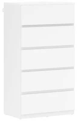 Produktbild von Kommode Sideboard Schubladenkommode 5 Schubladen 55x34x100 cm Weiß